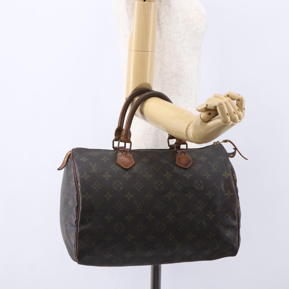 LOUIS VUITTON Monogram Speedy 30 Hand Bag M41526 LV Auth 149528