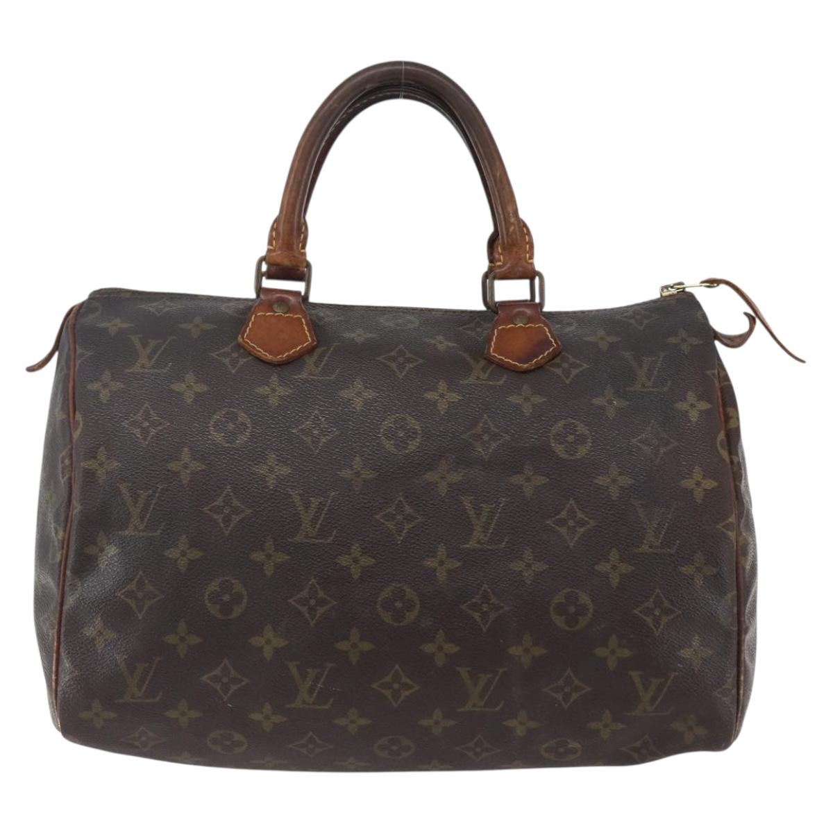 LOUIS VUITTON Monogram Speedy 30 Hand Bag M41526 LV Auth 149528