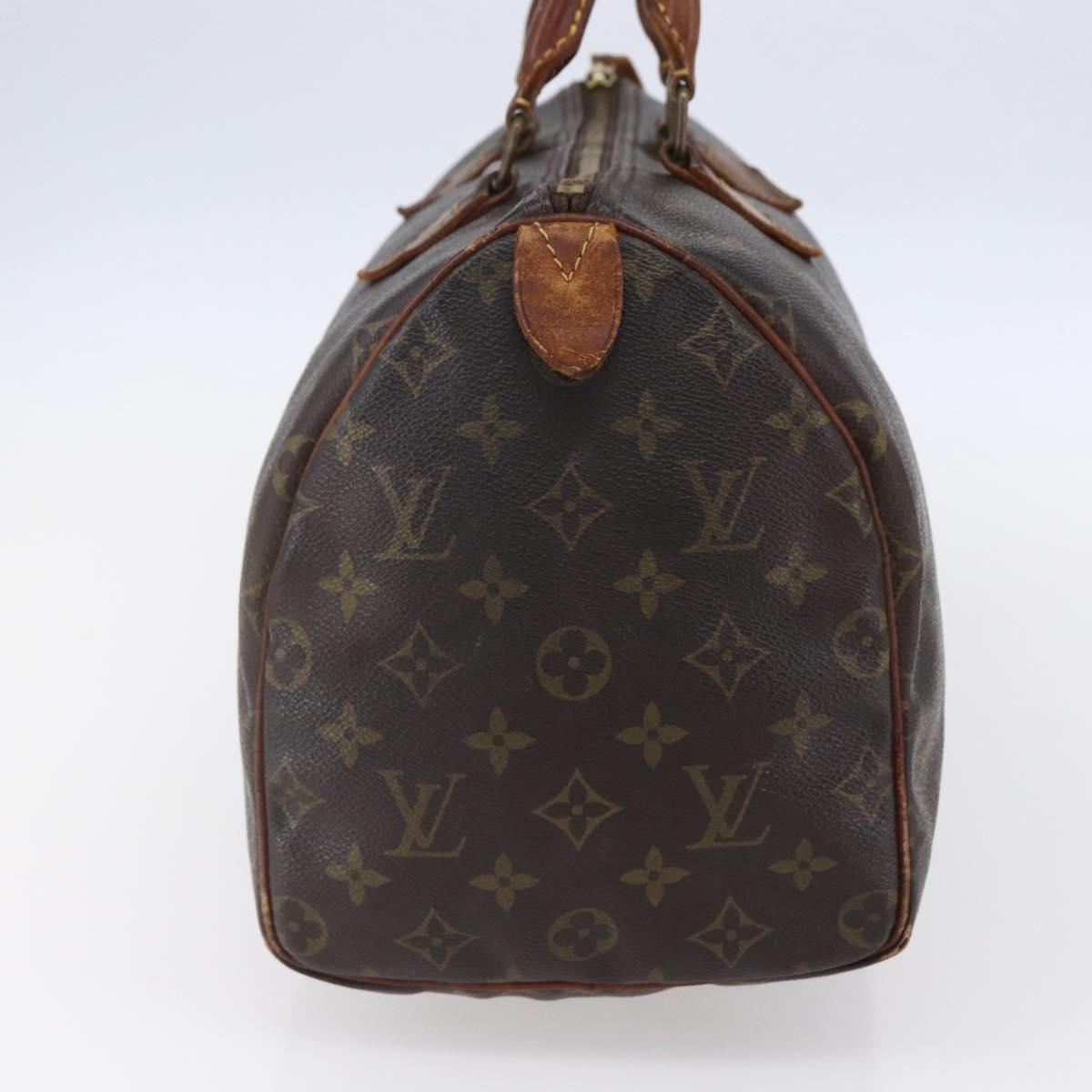 LOUIS VUITTON Monogram Speedy 30 Hand Bag M41526 LV Auth 149528
