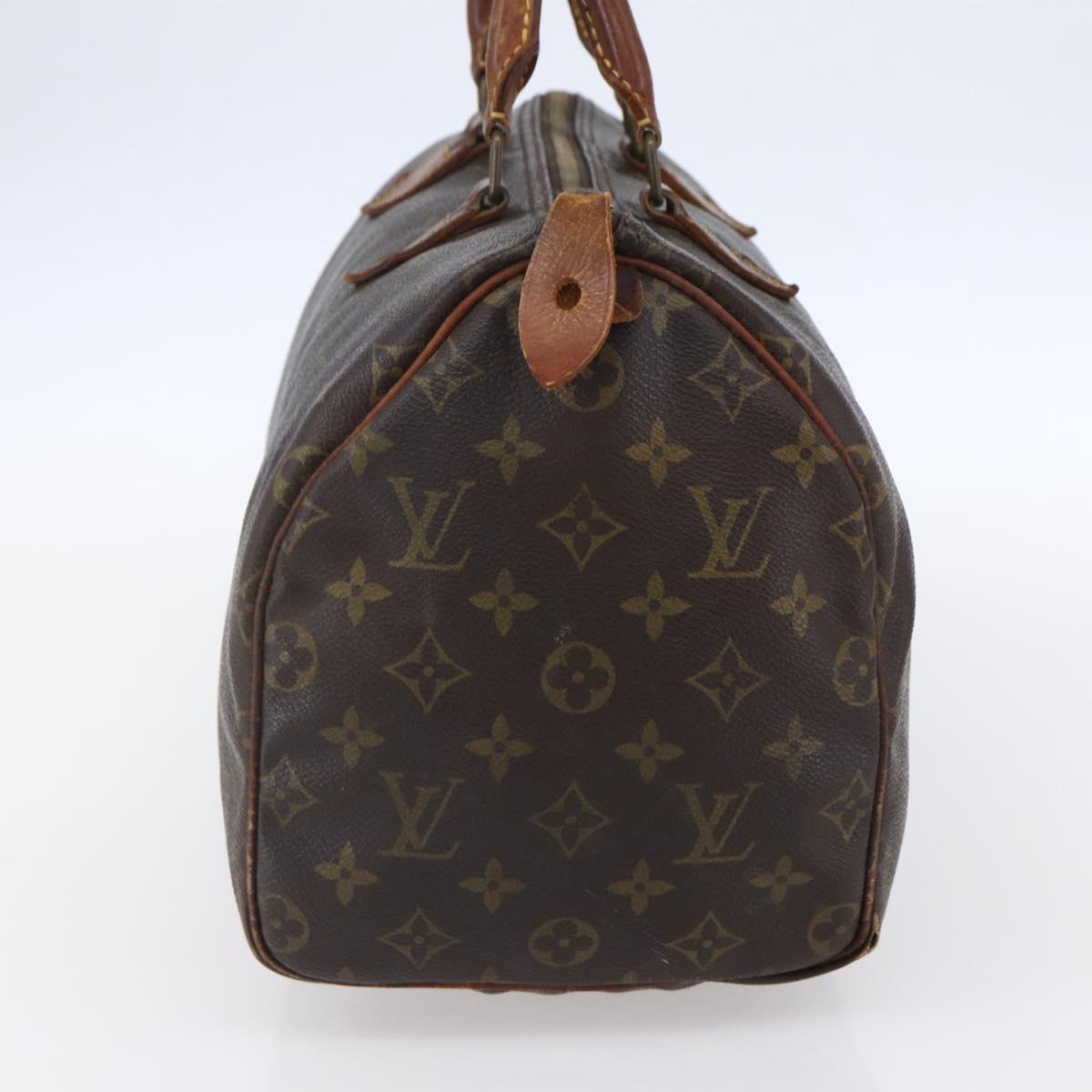LOUIS VUITTON Monogram Speedy 30 Hand Bag M41526 LV Auth 149528