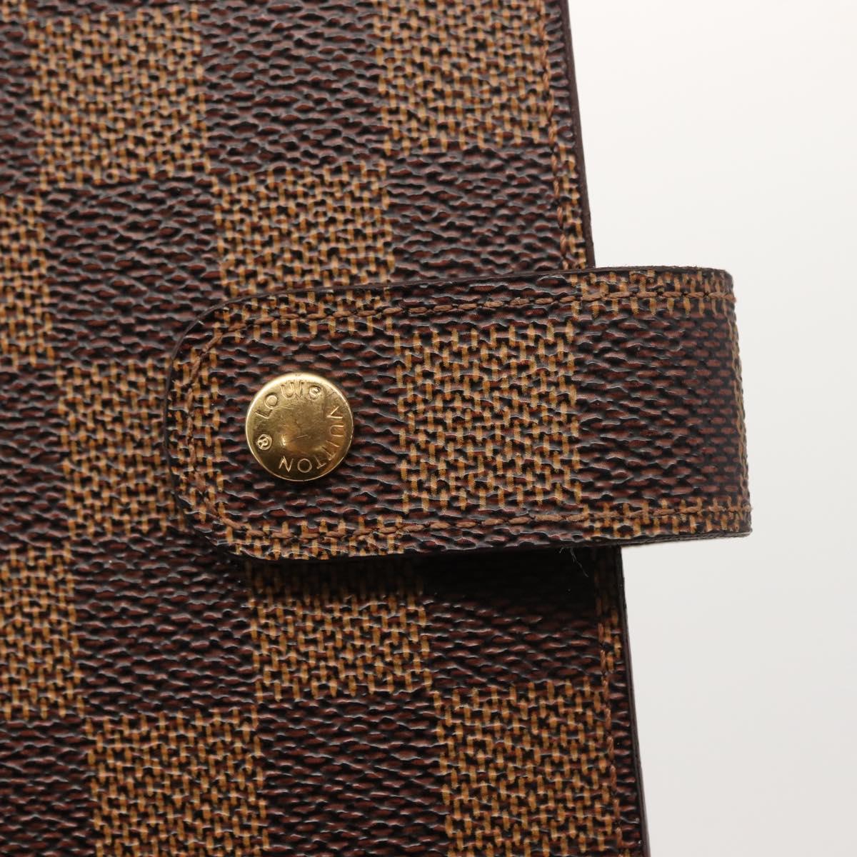LOUIS VUITTON Damier Ebene Agenda MM Day Planner Cover R20240 LV Auth 149539