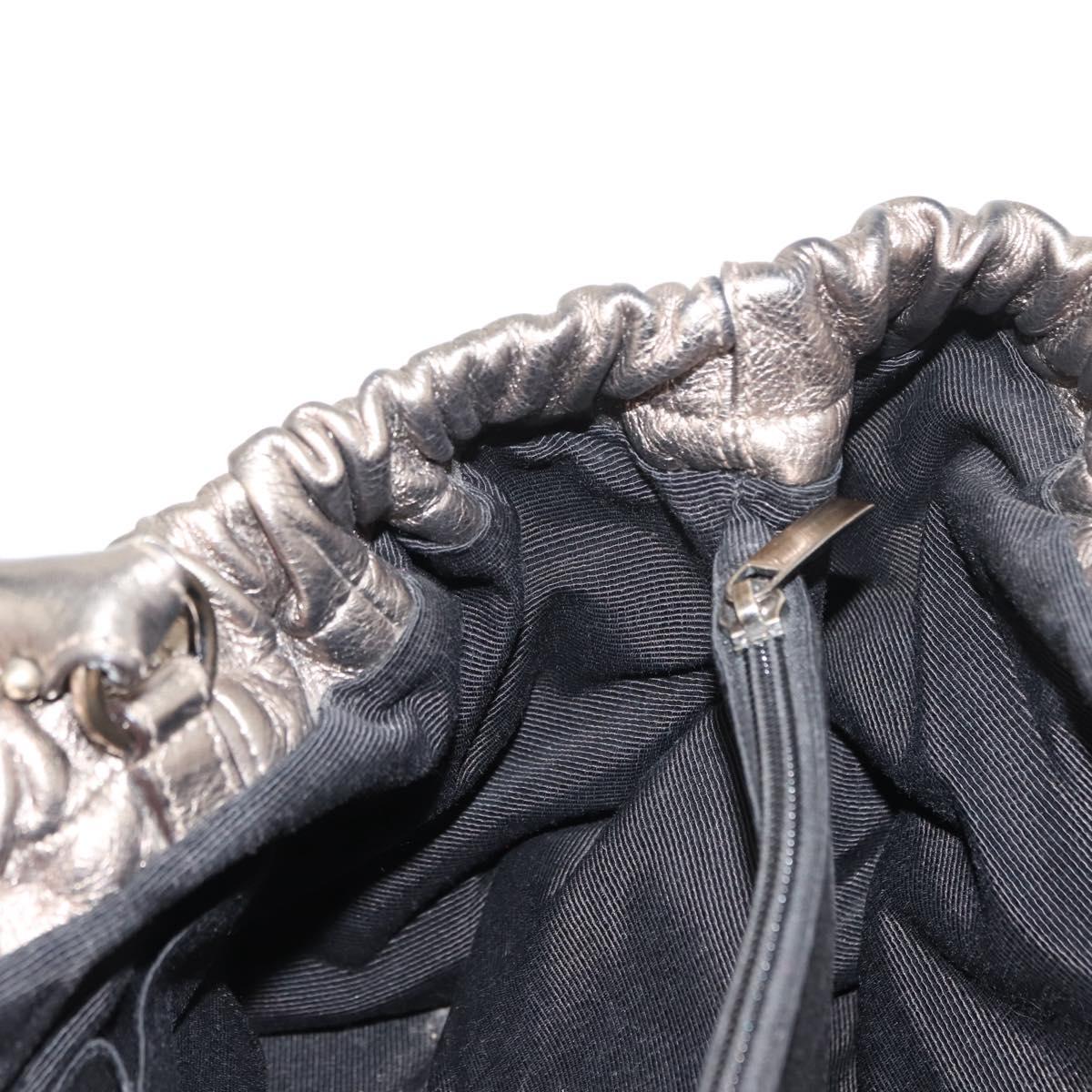 Salvatore Ferragamo Vala Shoulder Bag Leather Gold tone Auth 149548