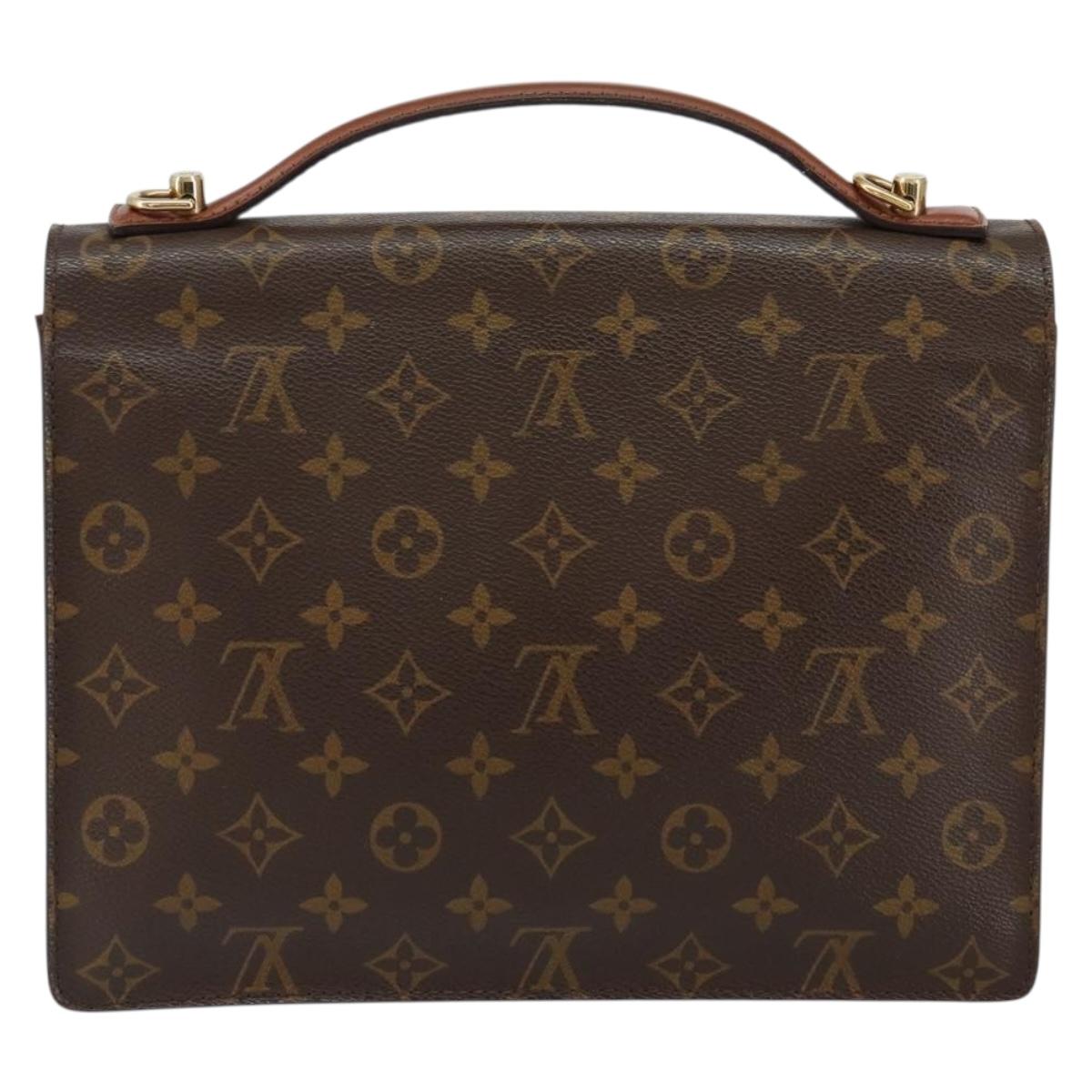 LOUIS VUITTON Monogram Monceau 28 Hand Bag M51185 LV Auth 149562