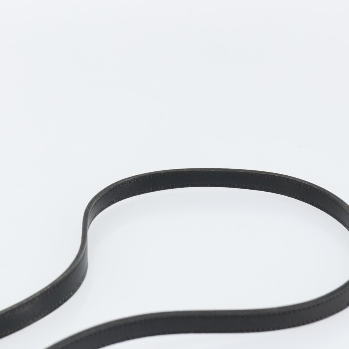 Christian Dior Trotter Canvas Shoulder Bag Black Gold Auth 149574