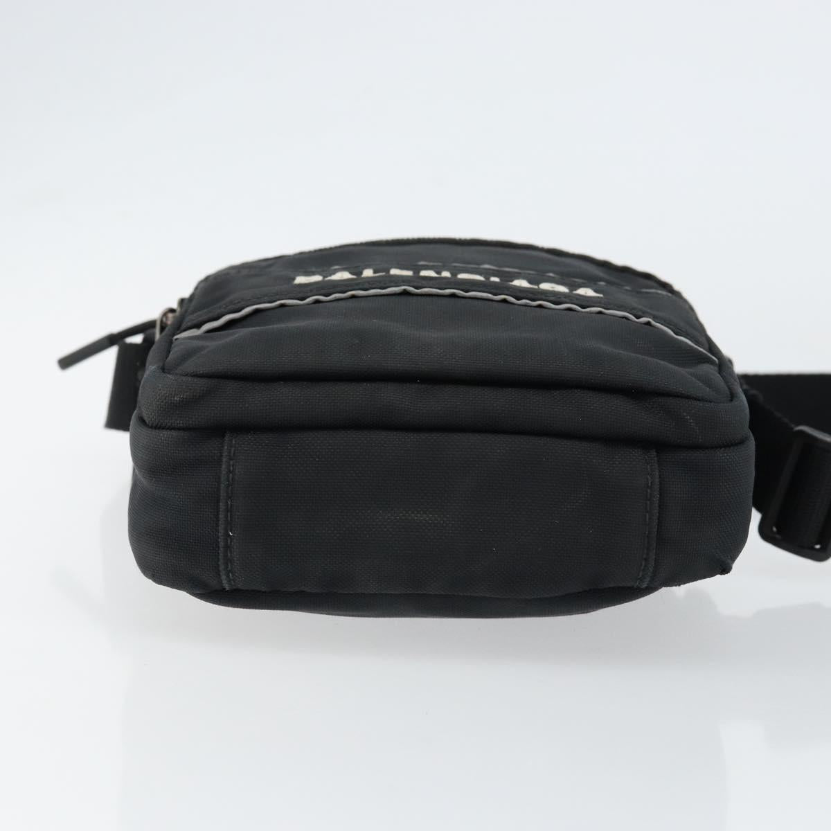 BALENCIAGA Messenger Bag Small Shoulder Bag Canvas Black 638657 Auth 149577