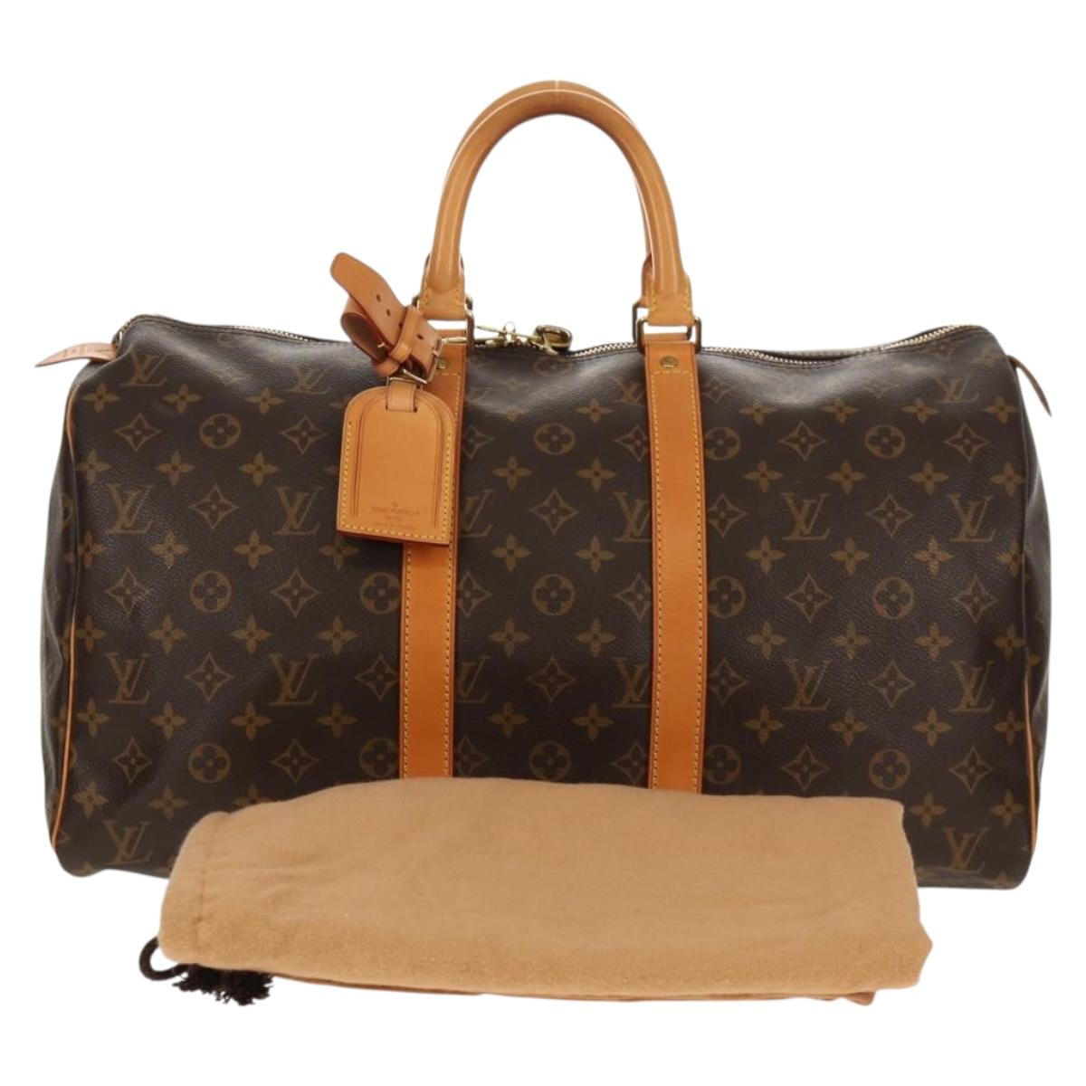 LOUIS VUITTON Monogram Keepall 45 Boston Bag M41428 LV Auth 149593A