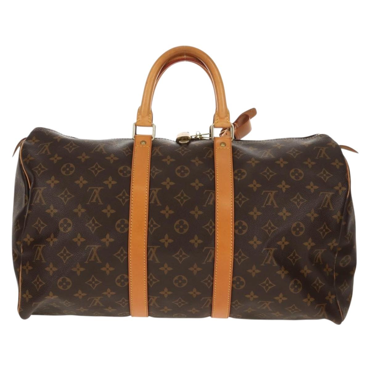 LOUIS VUITTON Monogram Keepall 45 Boston Bag M41428 LV Auth 149593A