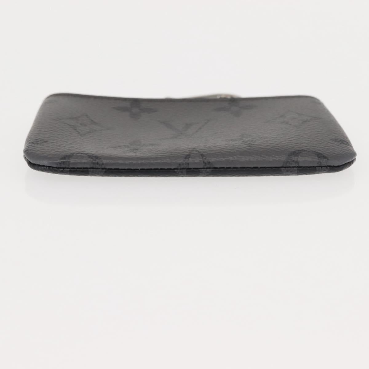 LOUIS VUITTON Monogram Eclipse Reverse Pochette Cles Purse M80905 LV Auth 149596