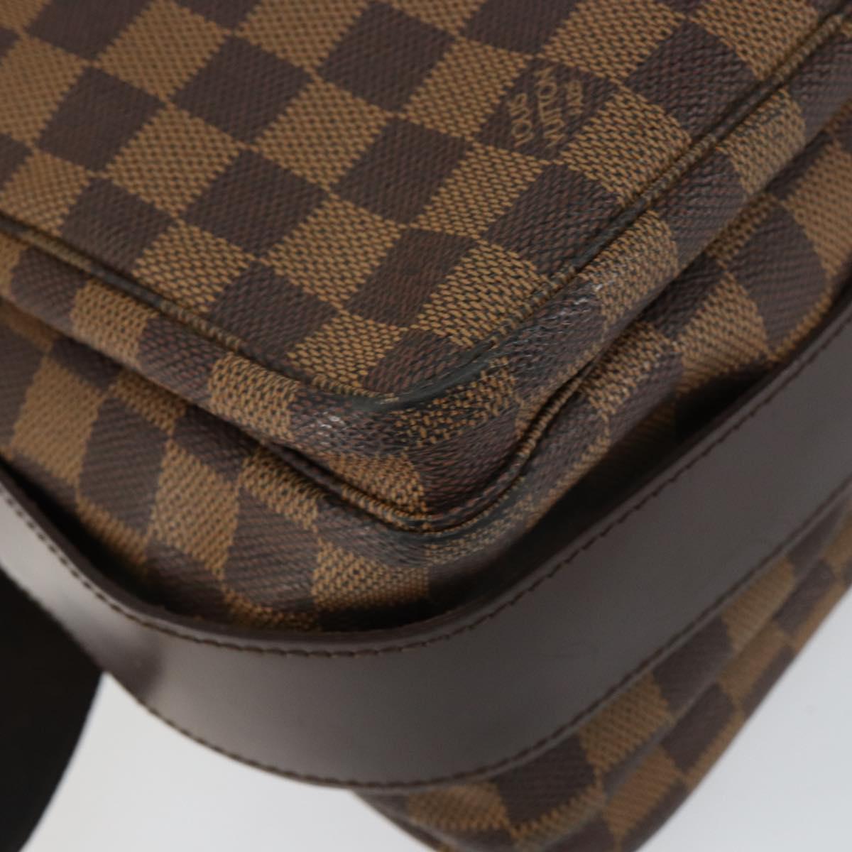LOUIS VUITTON Damier Ebene Naviglio Shoulder Bag N45255 LV Auth 149600