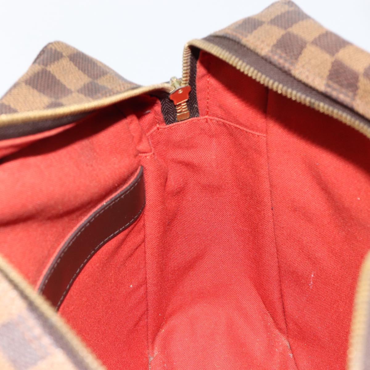 LOUIS VUITTON Damier Ebene Naviglio Shoulder Bag N45255 LV Auth 149600