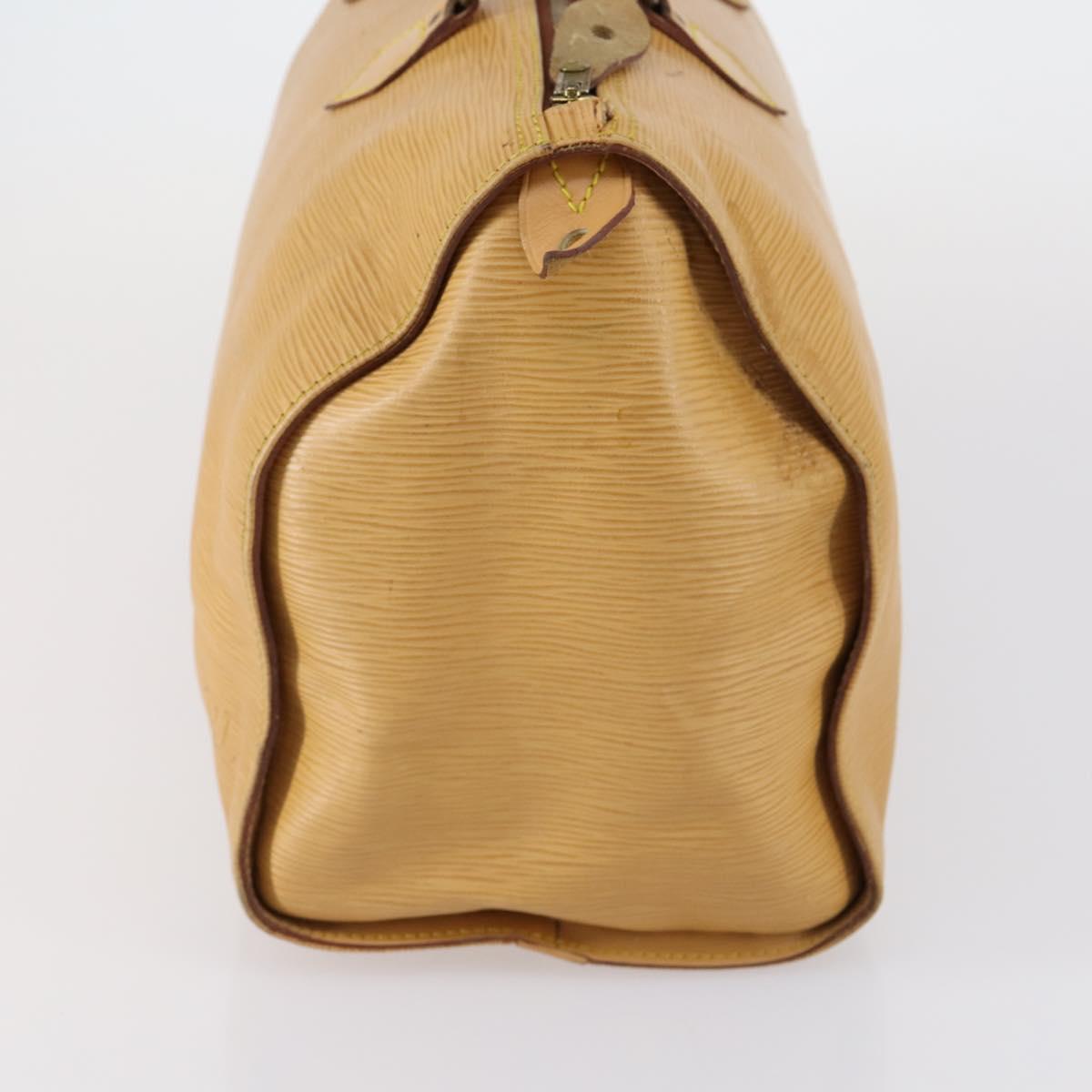 LOUIS VUITTON Epi Speedy 35 Hand Bag Beige LV Auth 149604