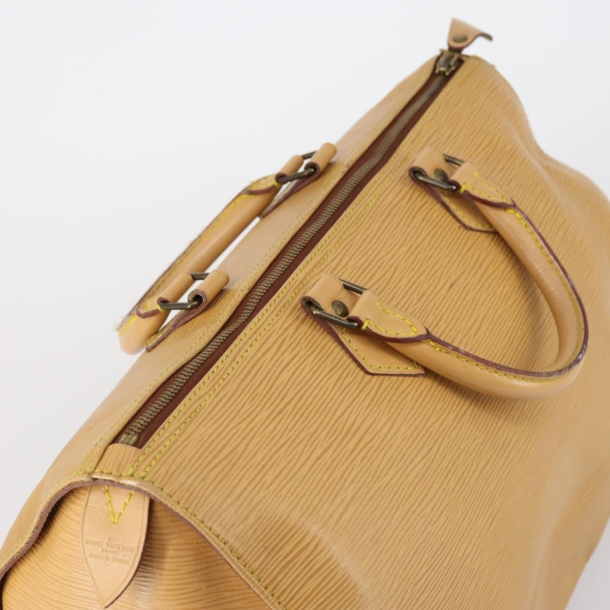 LOUIS VUITTON Epi Speedy 35 Hand Bag Beige LV Auth 149604