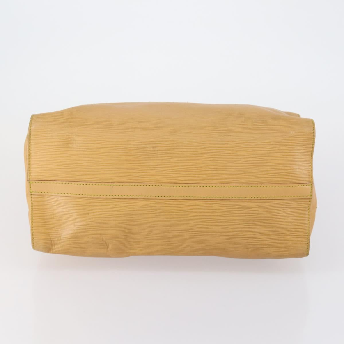 LOUIS VUITTON Epi Speedy 35 Hand Bag Beige LV Auth 149604
