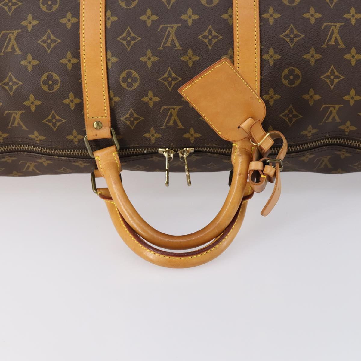 LOUIS VUITTON Monogram Keepall 60 Boston Bag M41422 LV Auth 149605V