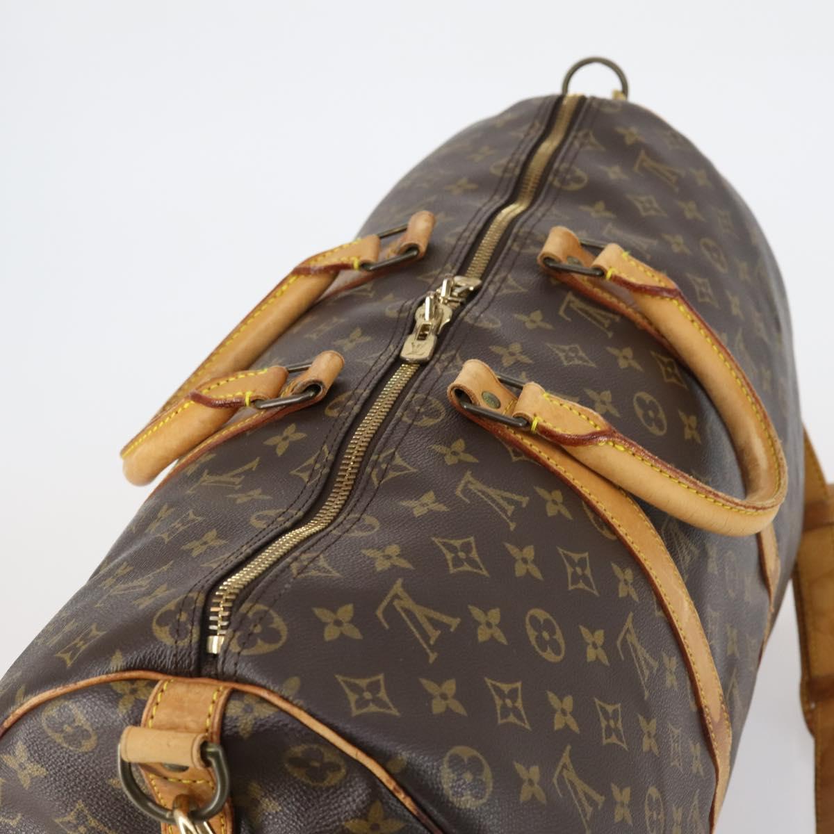 LOUIS VUITTON Monogram Keepall Bandouliere 50 Boston Bag M41416 LV Auth 149606