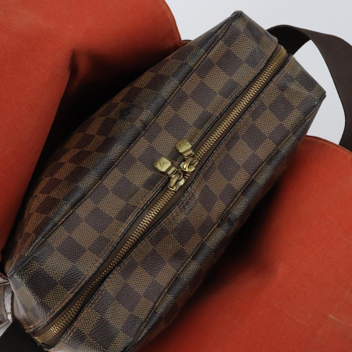 LOUIS VUITTON Damier Ebene Naviglio Shoulder Bag N45255 LV Auth 149610