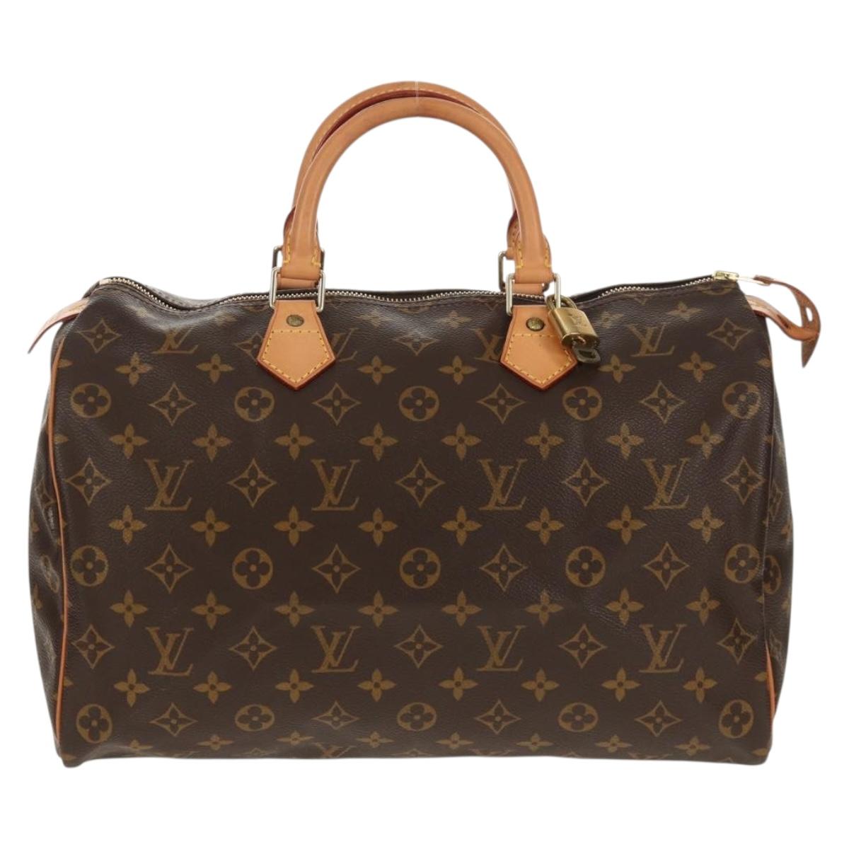 LOUIS VUITTON Monogram Speedy 35 Hand Bag M41524 LV Auth 149613V