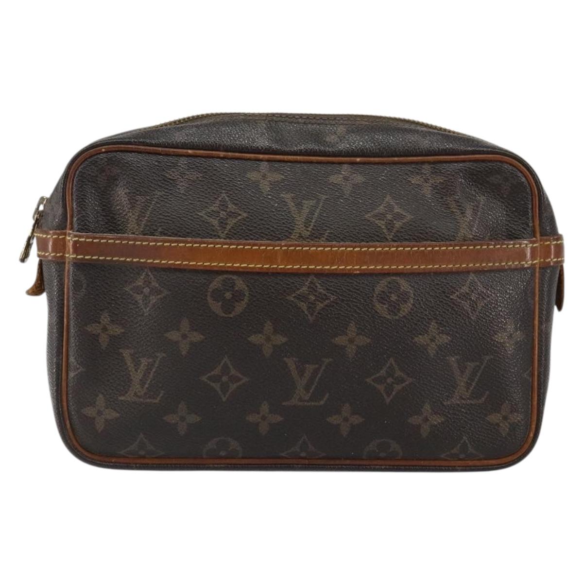 LOUIS VUITTON Monogram Compiegne 23 Clutch Bag M51847 LV Auth 149617