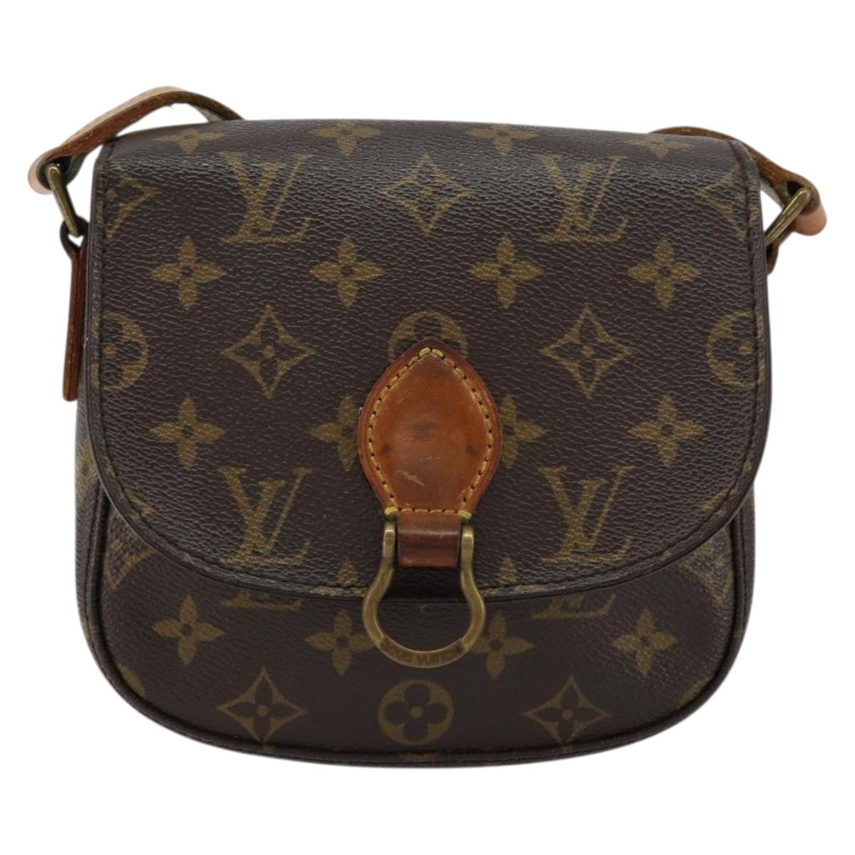 LOUIS VUITTON Monogram Saint Cloud PM Shoulder Bag M51244 LV Auth 149618