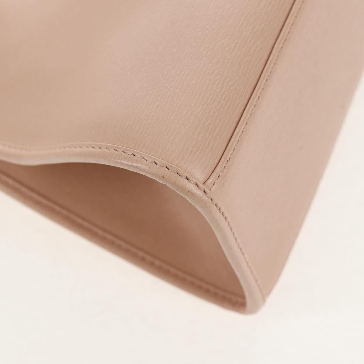 GUCCI Jackie Shoulder Bag Leather Pink Gold 002 1067 Auth 149621V