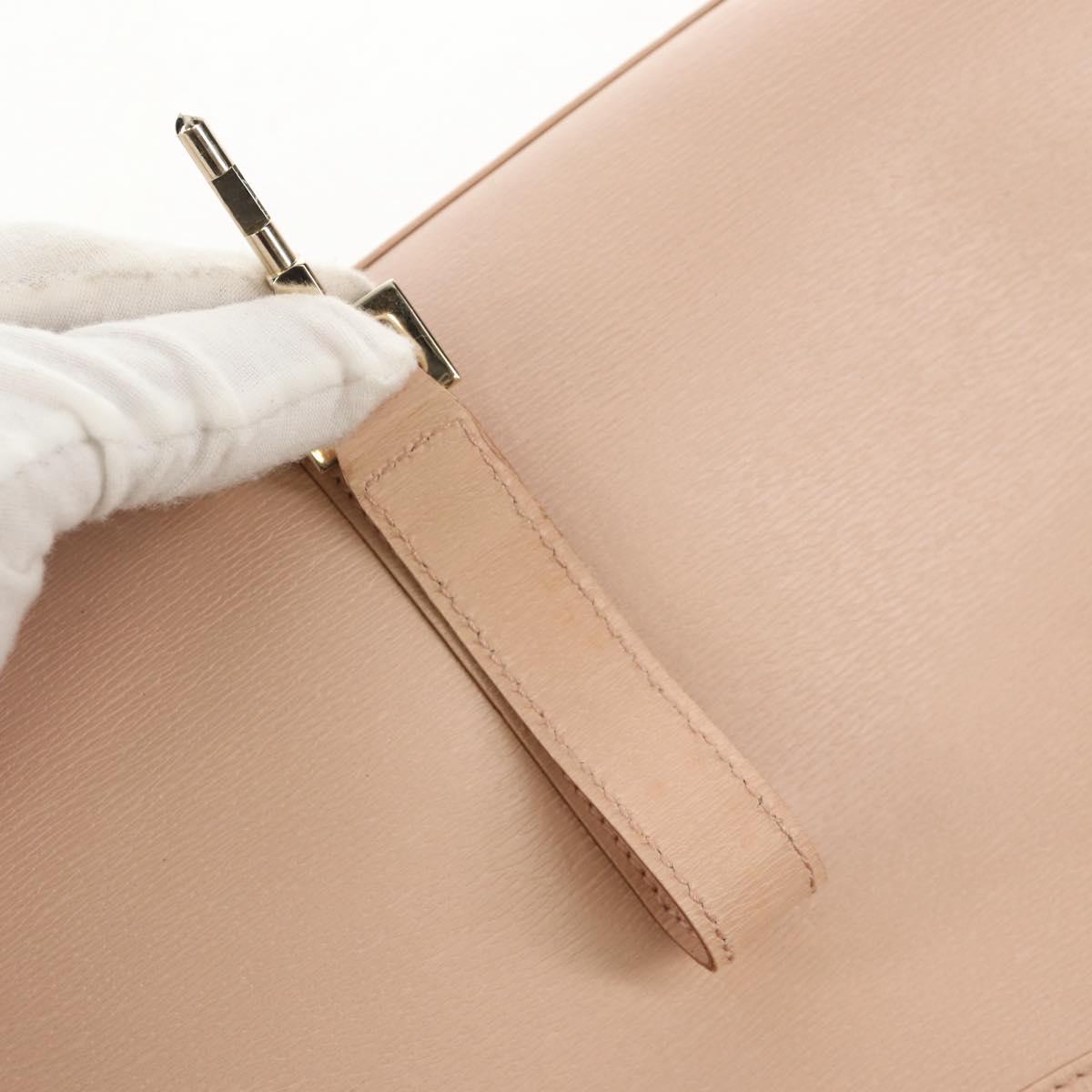 GUCCI Jackie Shoulder Bag Leather Pink Gold 002 1067 Auth 149621V