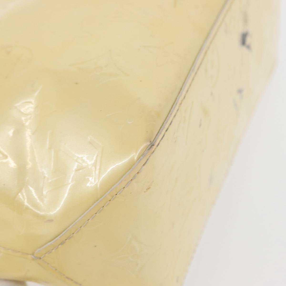 LOUIS VUITTON Monogram Vernis Reade PM Hand Bag Perle M91336 LV Auth 149639