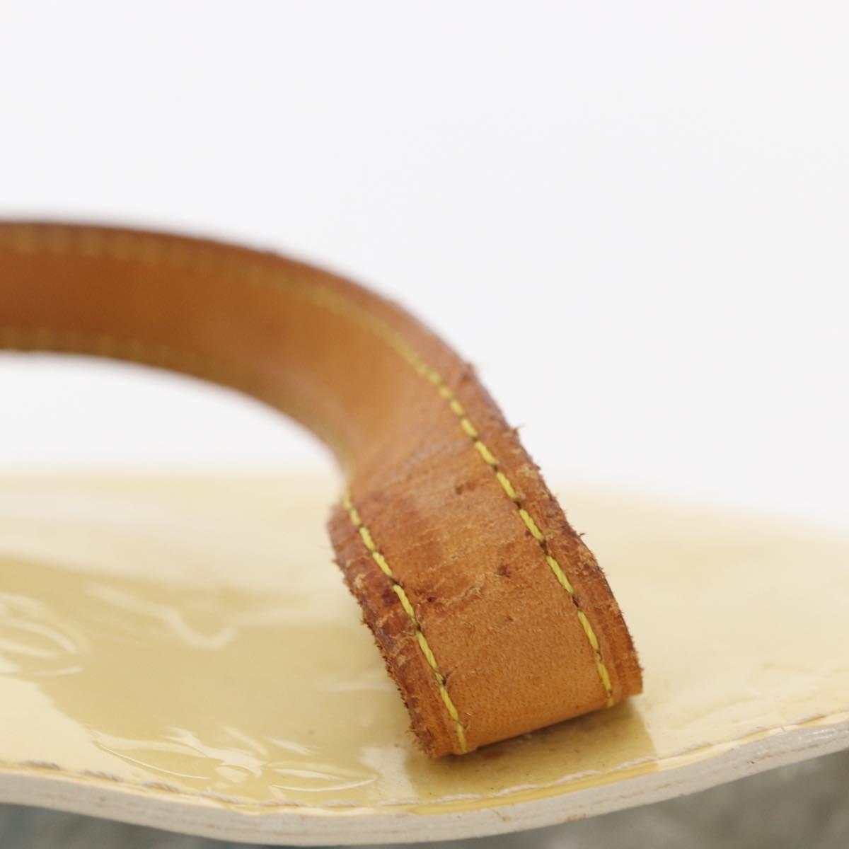 LOUIS VUITTON Monogram Vernis Reade PM Hand Bag Perle M91336 LV Auth 149639