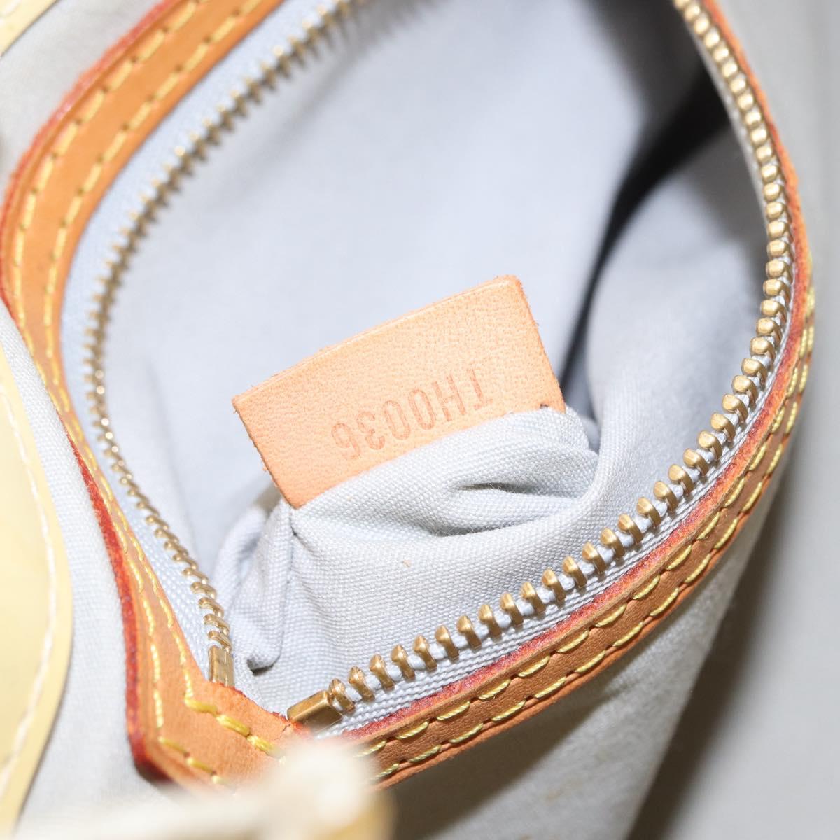 LOUIS VUITTON Monogram Vernis Reade PM Hand Bag Perle M91336 LV Auth 149639