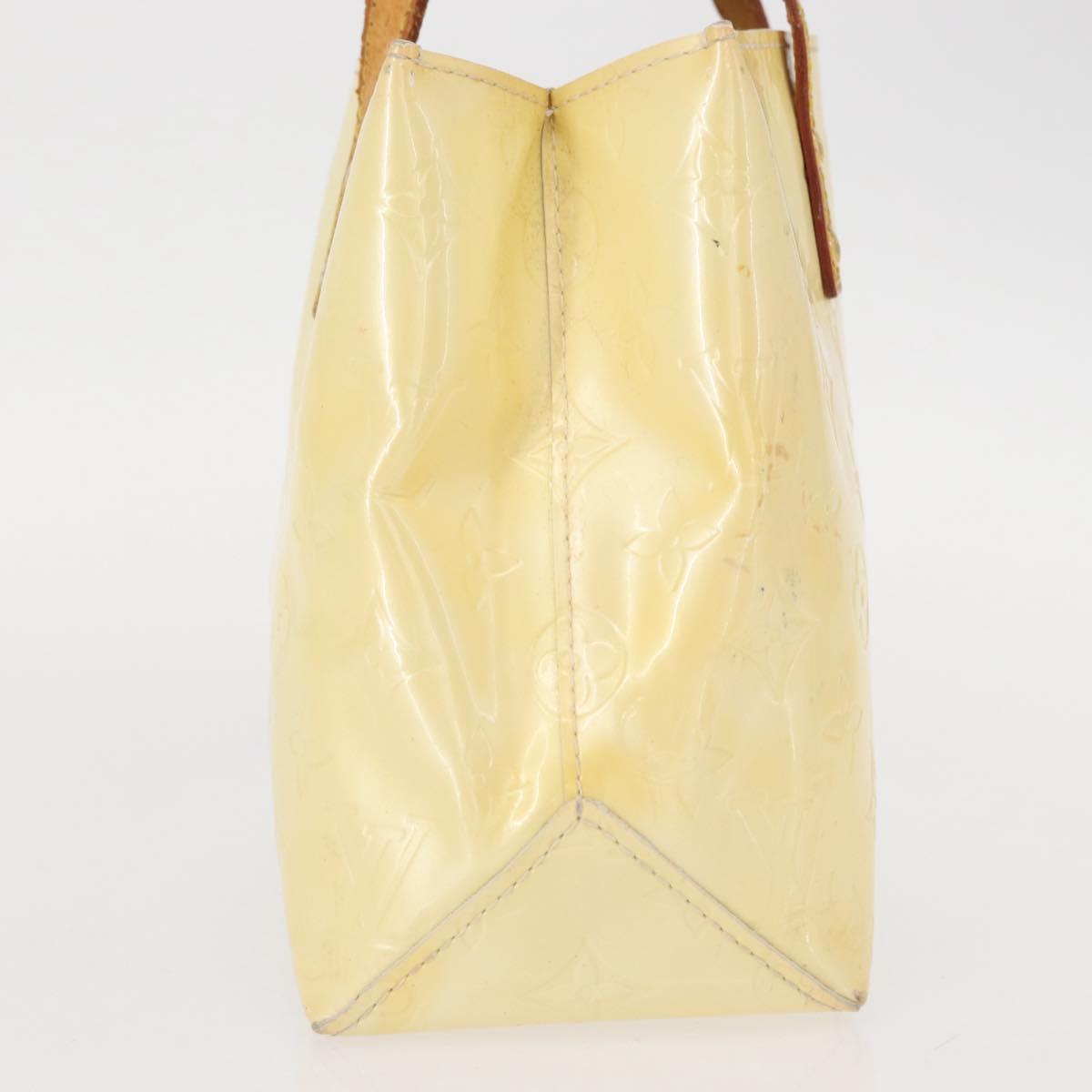 LOUIS VUITTON Monogram Vernis Reade PM Hand Bag Perle M91336 LV Auth 149639