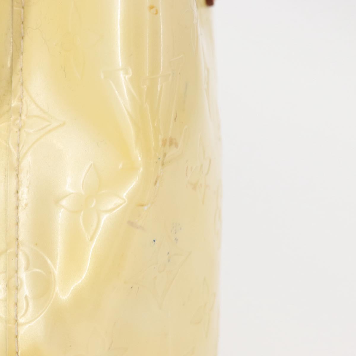 LOUIS VUITTON Monogram Vernis Reade PM Hand Bag Perle M91336 LV Auth 149639