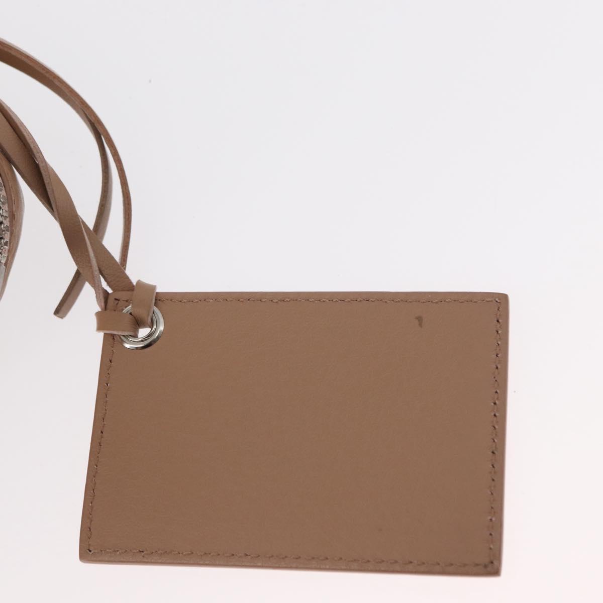 BALENCIAGA The Paper A6 Hand Bag Leather 2way Beige Silver 370926 Auth 149646