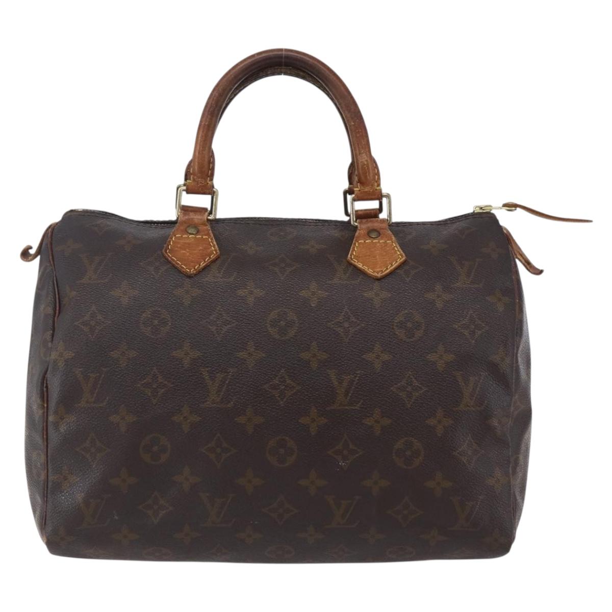 LOUIS VUITTON Monogram Speedy 30 Hand Bag M41526 LV Auth 149662
