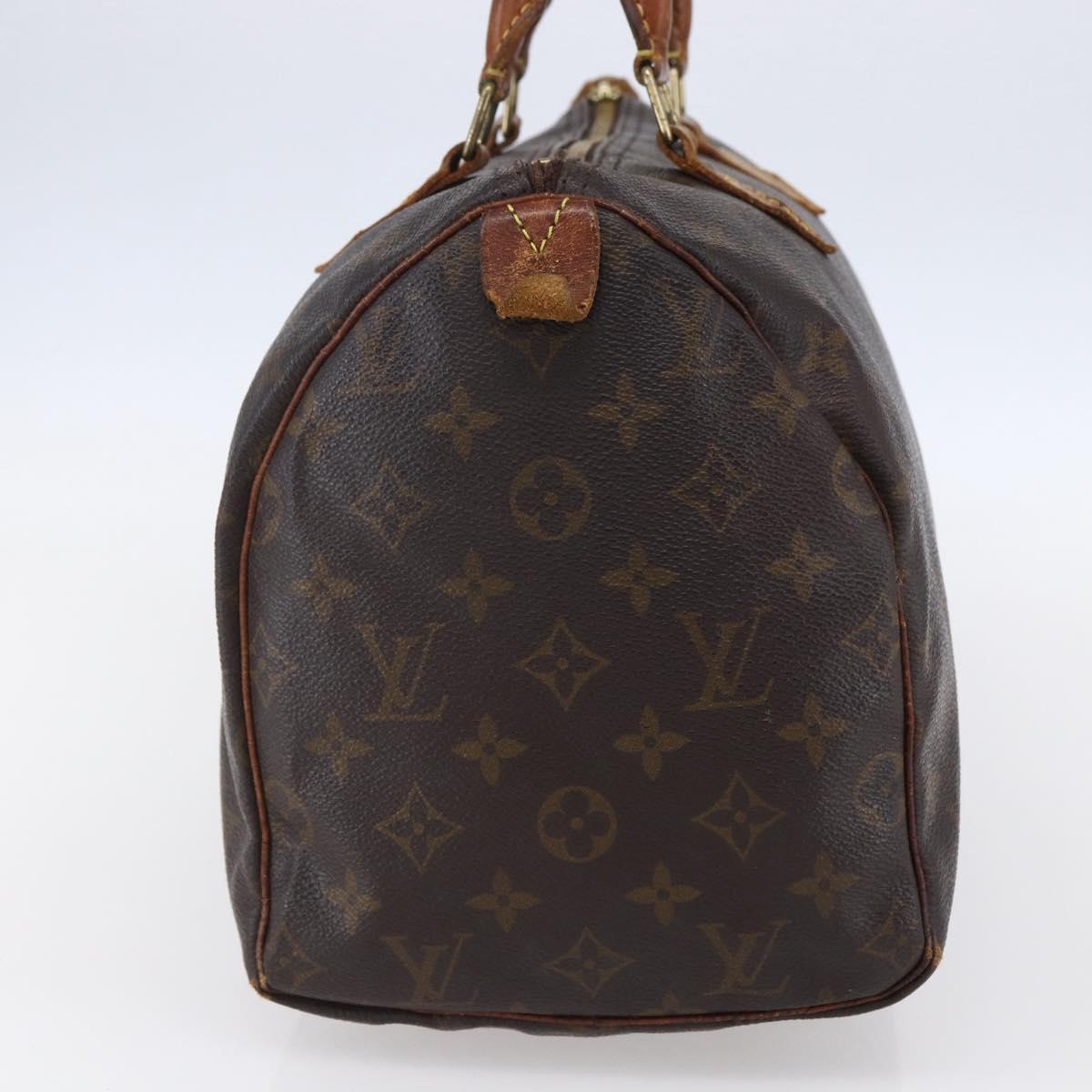 LOUIS VUITTON Monogram Speedy 30 Hand Bag M41526 LV Auth 149662