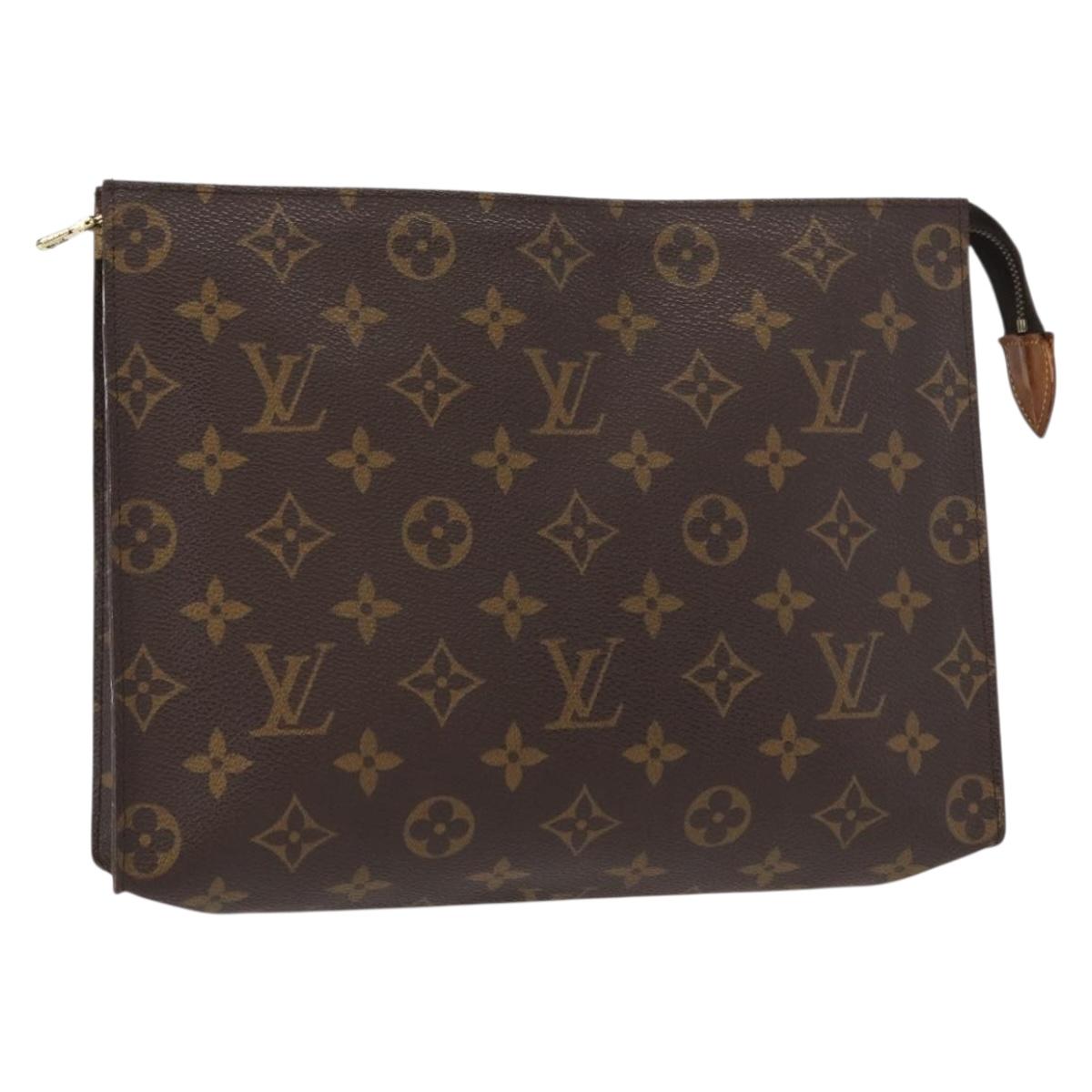 LOUIS VUITTON Monogram Poche Toilette 26 Pouch M47542 LV Auth 149673