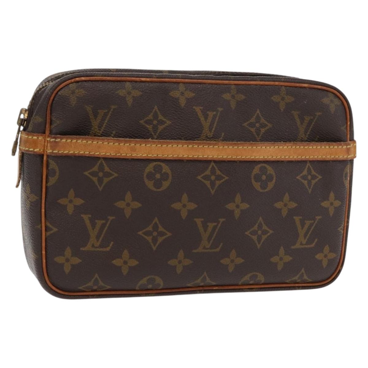 LOUIS VUITTON Monogram Compiegne 23 Clutch Bag M51847 LV Auth 149674
