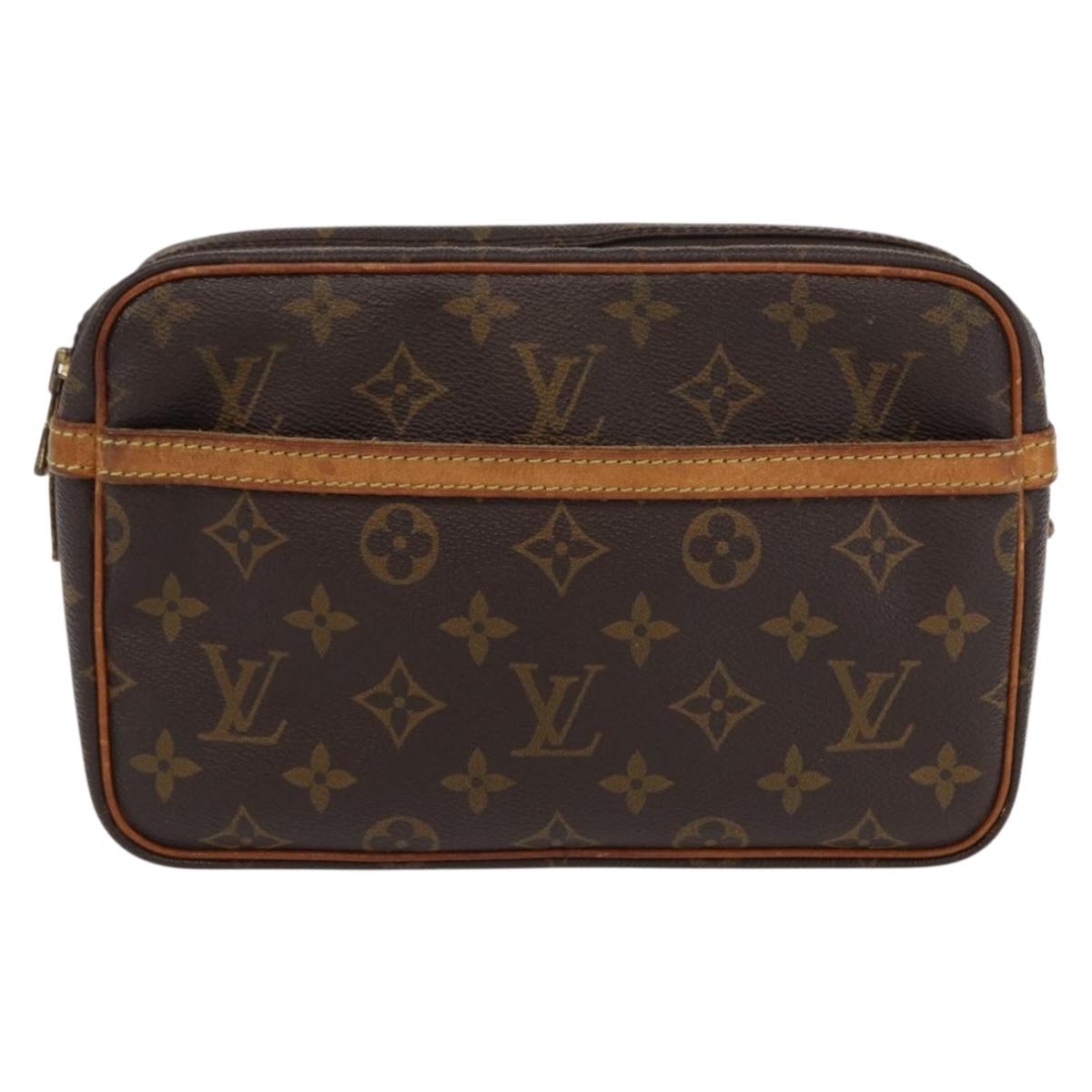 LOUIS VUITTON Monogram Compiegne 23 Clutch Bag M51847 LV Auth 149674