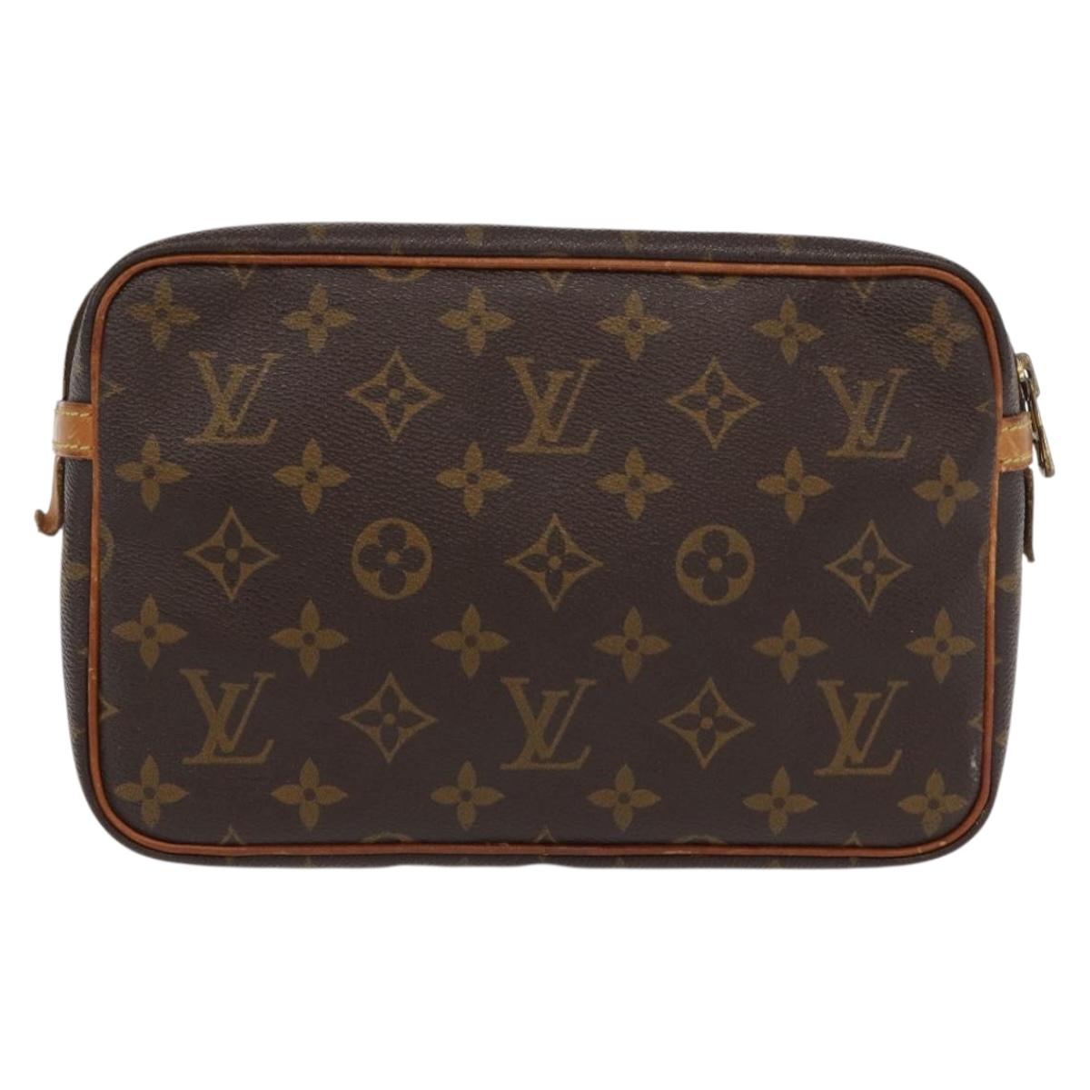 LOUIS VUITTON Monogram Compiegne 23 Clutch Bag M51847 LV Auth 149674