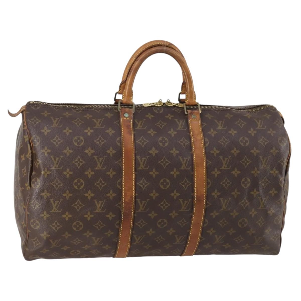 LOUIS VUITTON Monogram Keepall 50 Boston Bag M41426 LV Auth 149679