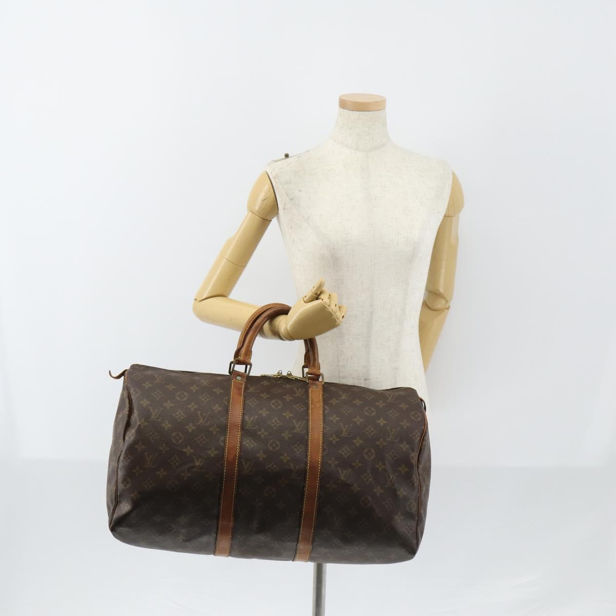 LOUIS VUITTON Monogram Keepall 50 Boston Bag M41426 LV Auth 149679