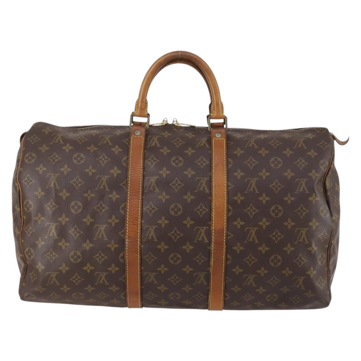 LOUIS VUITTON Monogram Keepall 50 Boston Bag M41426 LV Auth 149679