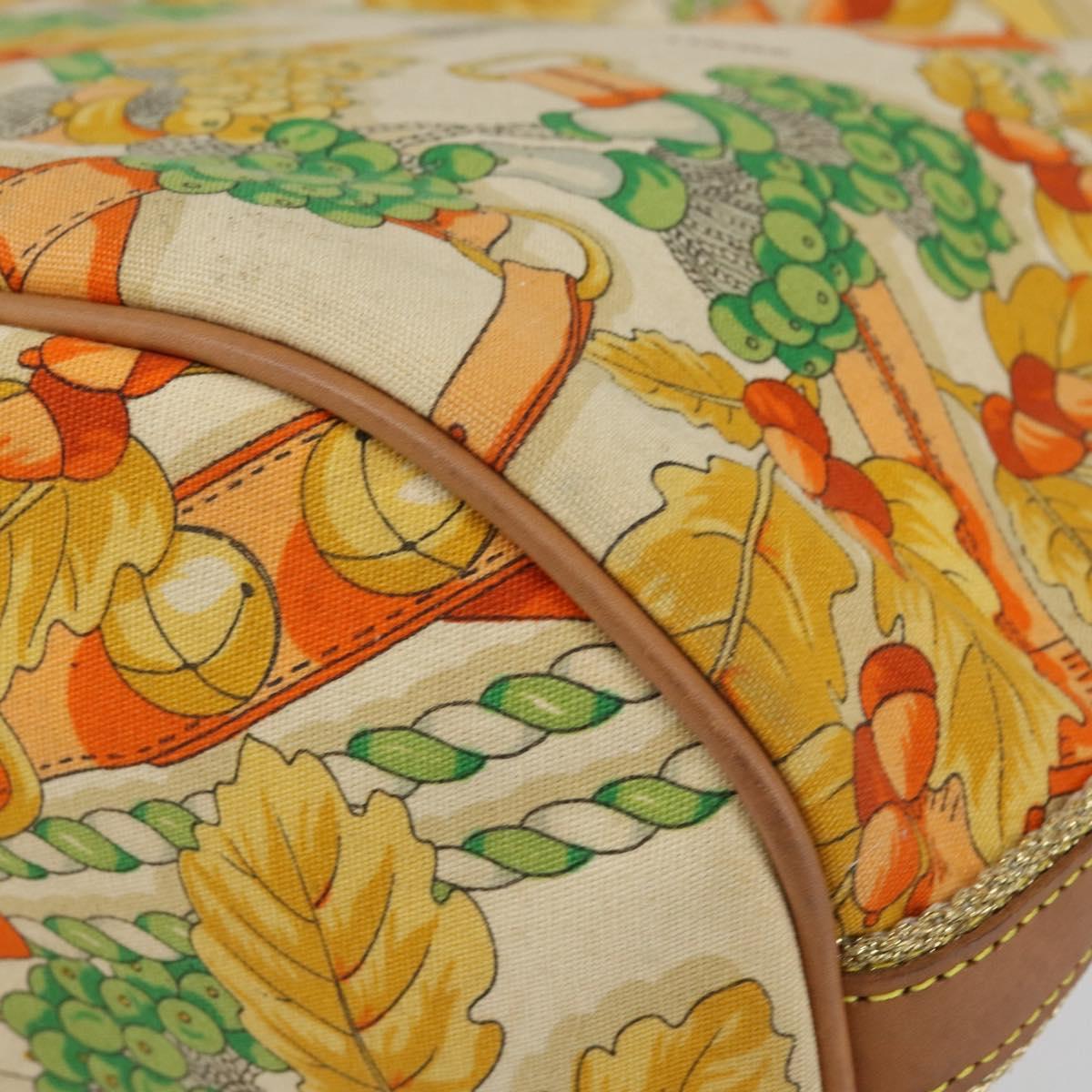 LOEWE Shoulder Bag Canvas Beige Auth 149682