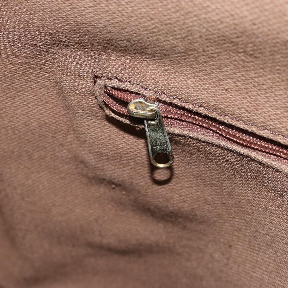 LOEWE Shoulder Bag Canvas Beige Auth 149682