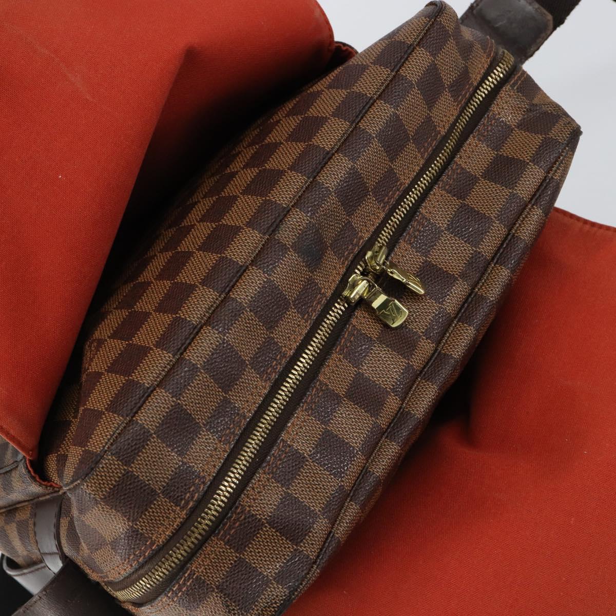 LOUIS VUITTON Damier Ebene Naviglio Shoulder Bag N45255 LV Auth 149689