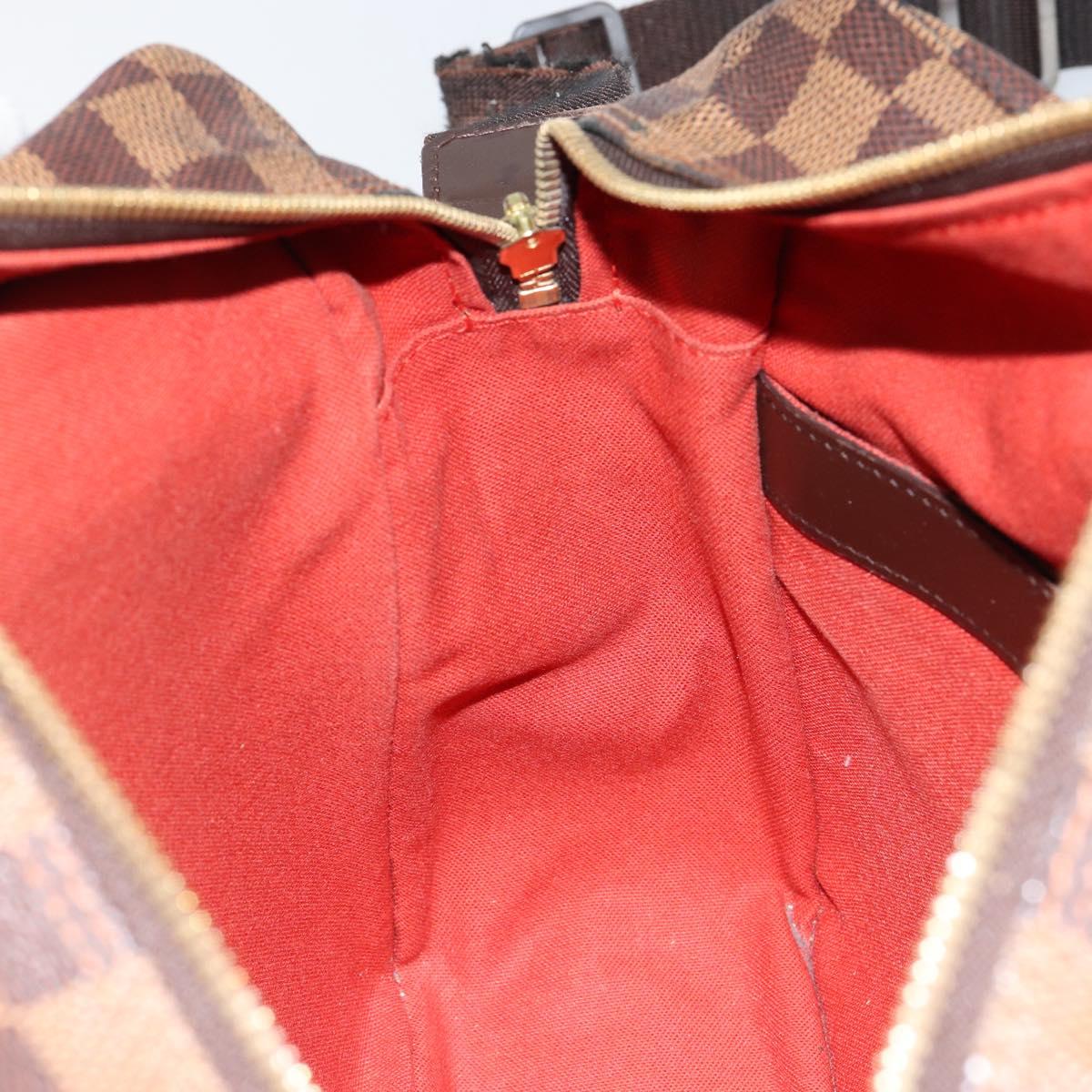 LOUIS VUITTON Damier Ebene Naviglio Shoulder Bag N45255 LV Auth 149689