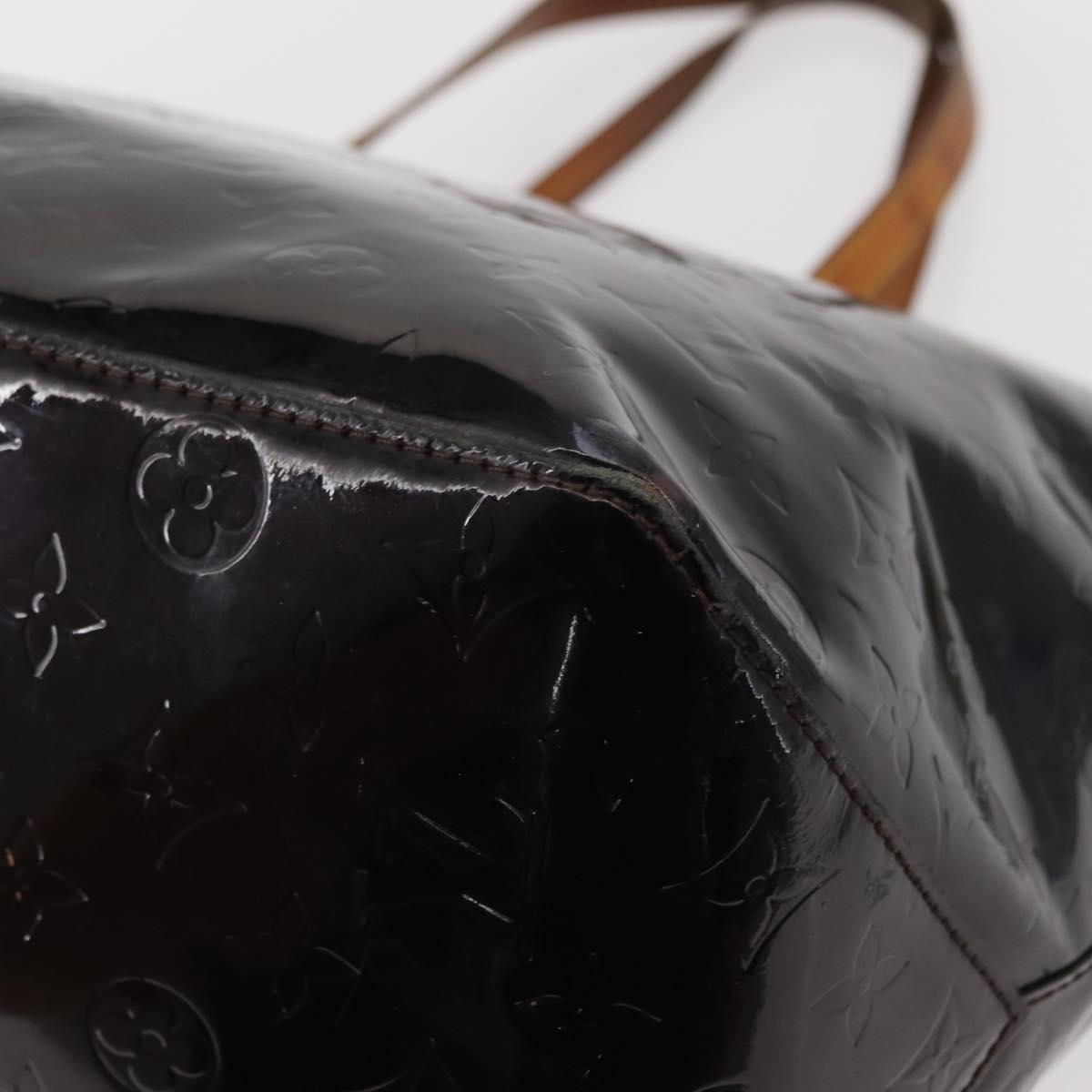 LOUIS VUITTON Monogram Vernis Bellevue GM Tote Bag Amarante M93589 Auth 149692