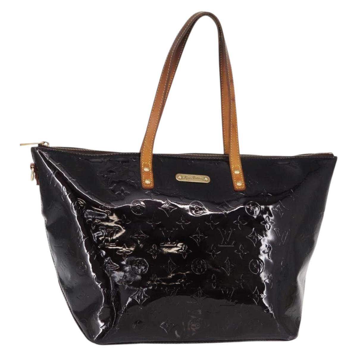 LOUIS VUITTON Monogram Vernis Bellevue GM Tote Bag Amarante M93589 Auth 149692