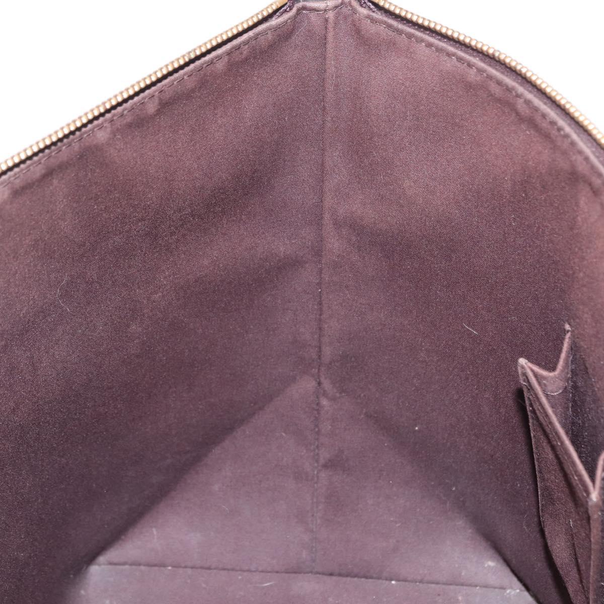 LOUIS VUITTON Monogram Vernis Bellevue GM Tote Bag Amarante M93589 Auth 149692