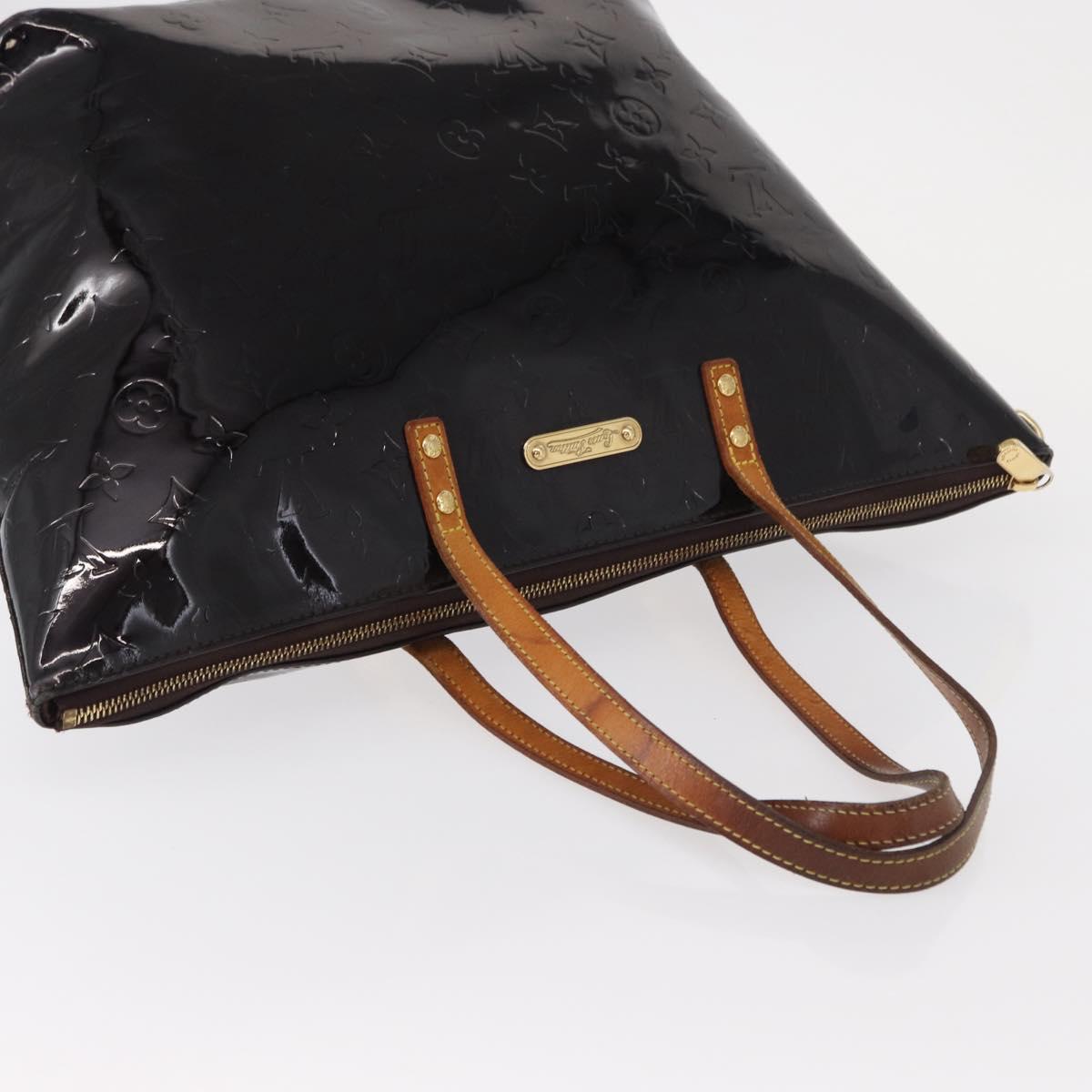 LOUIS VUITTON Monogram Vernis Bellevue GM Tote Bag Amarante M93589 Auth 149692