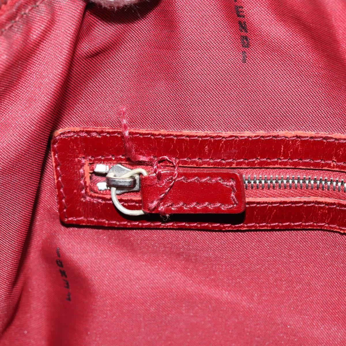 FENDI Zucca Canvas Hand Bag Black Brown Auth 149704