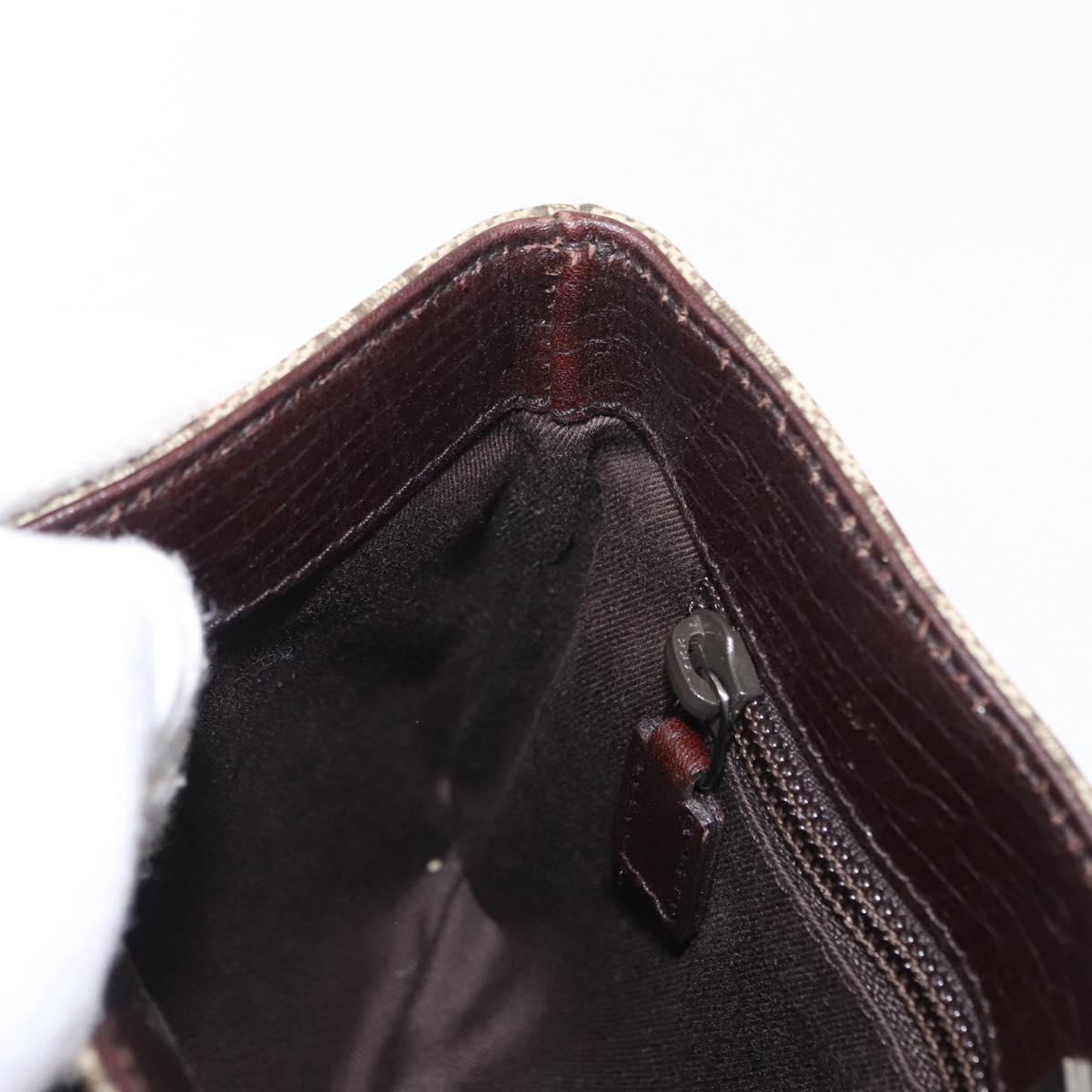 GUCCI GG Supreme Hand Bag PVC Beige Silver 114599 Auth 149706